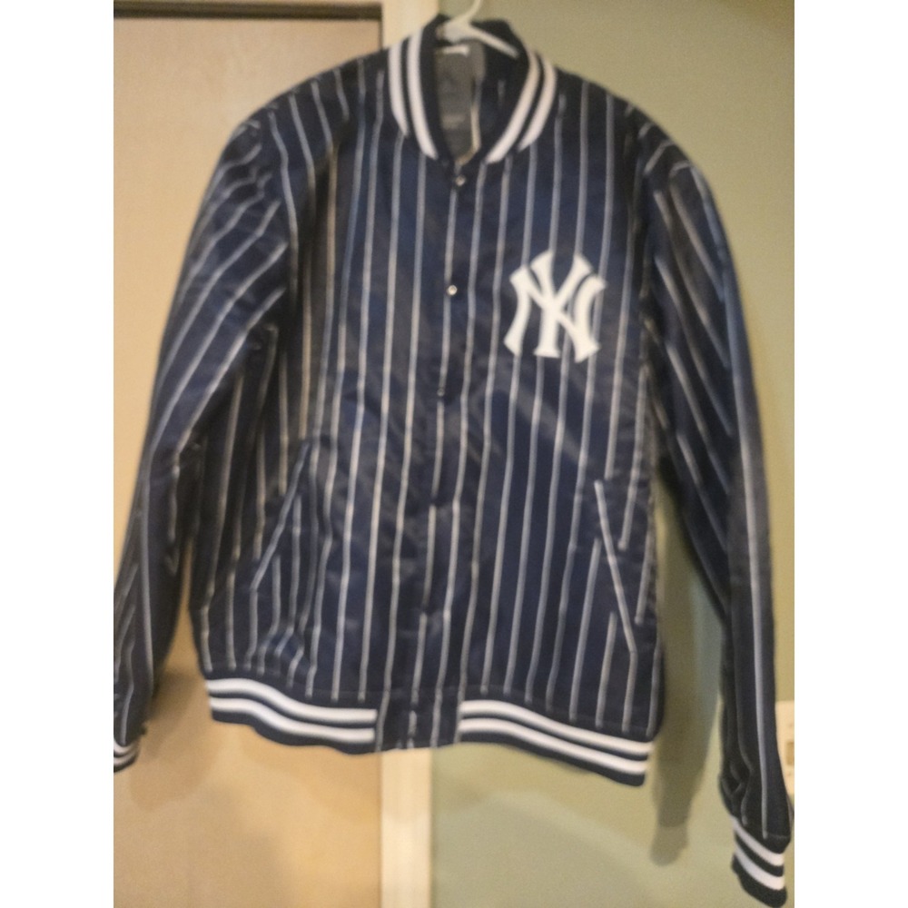 Vintage Majestic New York Yankees Japan Exclusive Satin Pinstripe Jacket XL NWT - Picture 15 of 16